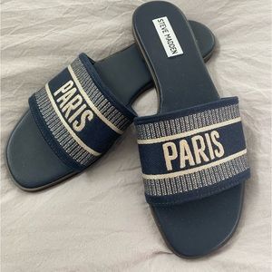 Steve Madden Paris sliders -Never worn! Size 7